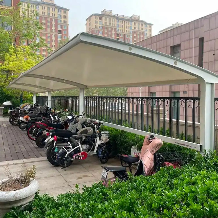 肥城市膜结构电动车棚